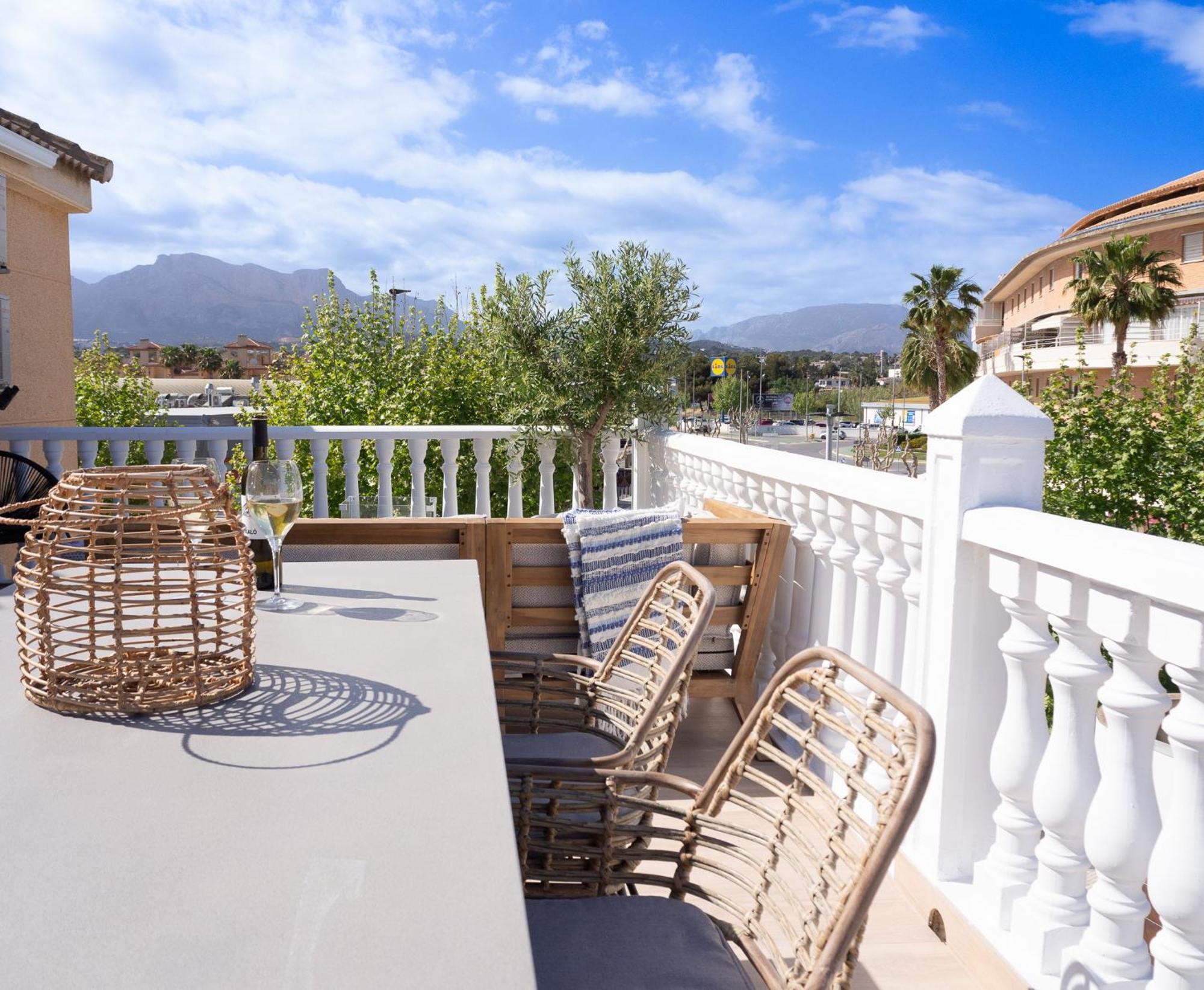 Casa Naru Albir, Duplex Appartement Met Ruim Terras En Buitenkeuken El Albir Esterno foto